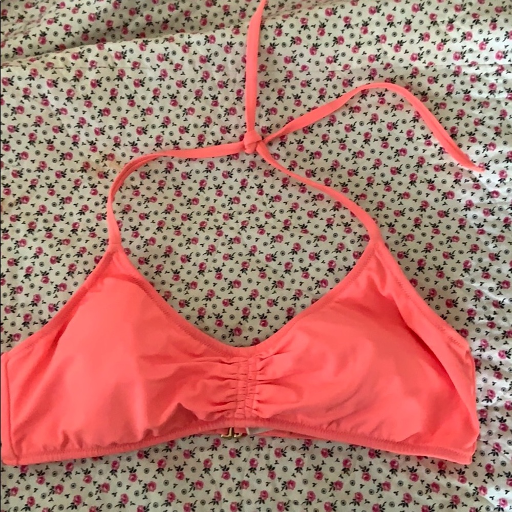 Coral bikini top